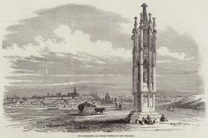 Die Spinnerin am Kreuz, Wien in der Ferne